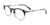 EasyClip EC536 Eyeglasses | Size 45 / Blue & Grey & Brown Marbled & Crystal Light Blue