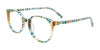 EasyClip EC537 Eyeglasses | Size 45 / Blue Multicolor
