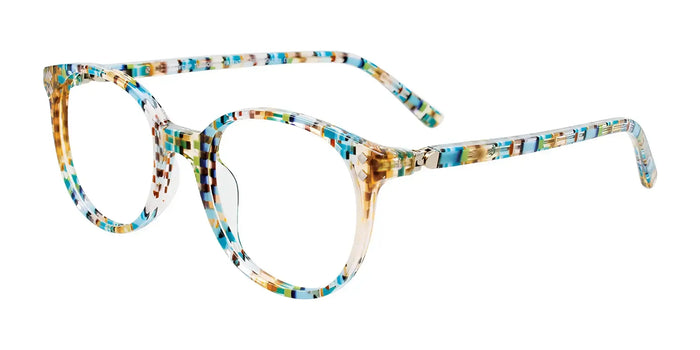 EasyClip EC537 Eyeglasses | Size 45 / Purple Multicolor