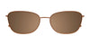 EasyClip EC539 Eyeglasses with Clip-on Sunglasses | Size 55 / Matt Brown & Matt Silver