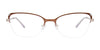 EasyClip EC539 Eyeglasses with Clip-on Sunglasses | Size 55 / Matt Brown & Matt Silver