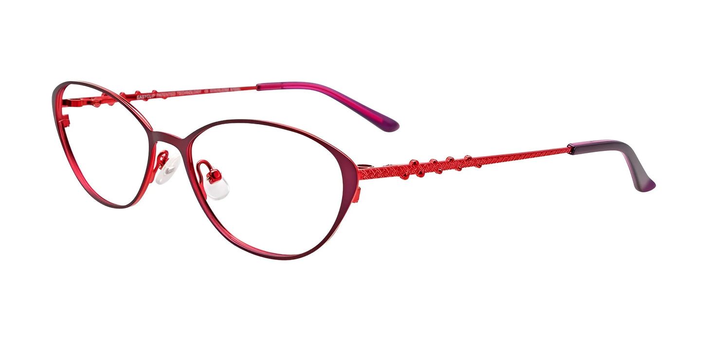 EasyClip EC540 Eyeglasses Matt Burgundy & Shiny Red