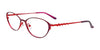 EasyClip EC540 Eyeglasses with Clip-on Sunglasses | Size 54 / Matt Burgundy & Shiny Red