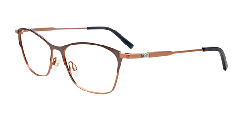 EasyClip EC541 Eyeglasses with Clip-on Sunglasses / Size 53 / Matt Brown & Matt Grey