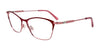 EasyClip EC541 Eyeglasses with Clip-on Sunglasses | Size 53 / Matt Light Pink & Matt Red