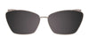 EasyClip EC542 Eyeglasses with Clip-on Sunglasses | Size 55 / Crystal Light Blue/Marbled Dark Brown/Light Blue