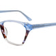 Crystal Light Blue/Marbled Dark Brown/Light Blue