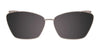 EasyClip EC542 Eyeglasses with Clip-on Sunglasses | Size 55 / Crystal Light Blue/Marbled Dark Brown/Light Blue