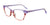 EasyClip EC542 Eyeglasses with Clip-on Sunglasses | Size 55 / Crystal Light Purple & Marbled Pink