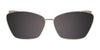 EasyClip EC542 Eyeglasses with Clip-on Sunglasses | Size 55 / Crystal Light Blue/Marbled Dark Brown/Light Blue