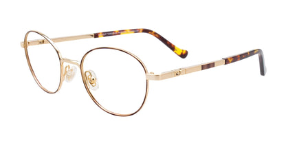 EasyClip EC543 Eyeglasses Demi Brown & Shiny Gold