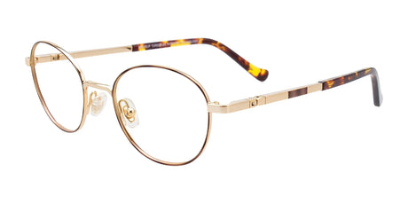 EasyClip EC543 Eyeglasses Demi Brown & Shiny Gold