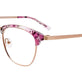 Matt Rose Gold & Marbled Lilac & Crystal