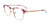 EasyClip EC544 Eyeglasses with Clip-on Sunglasses | Size 49 / Matt Rose Gold & Marbled Lilac & Crystal