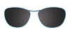 EasyClip EC546 Eyeglasses with Clip-on Sunglasses | Size 53 / Matt Brown & Matt Blue