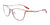 EasyClip EC546 Eyeglasses with Clip-on Sunglasses | Size 53 / Matt Red & Matt Silver