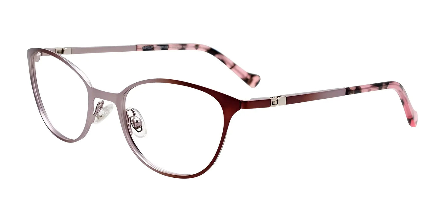 EasyClip EC548 Eyeglasses Matt Brown & Matt Silver