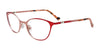 EasyClip EC548 Eyeglasses | Size 46 / Matt Red & Matt Pink