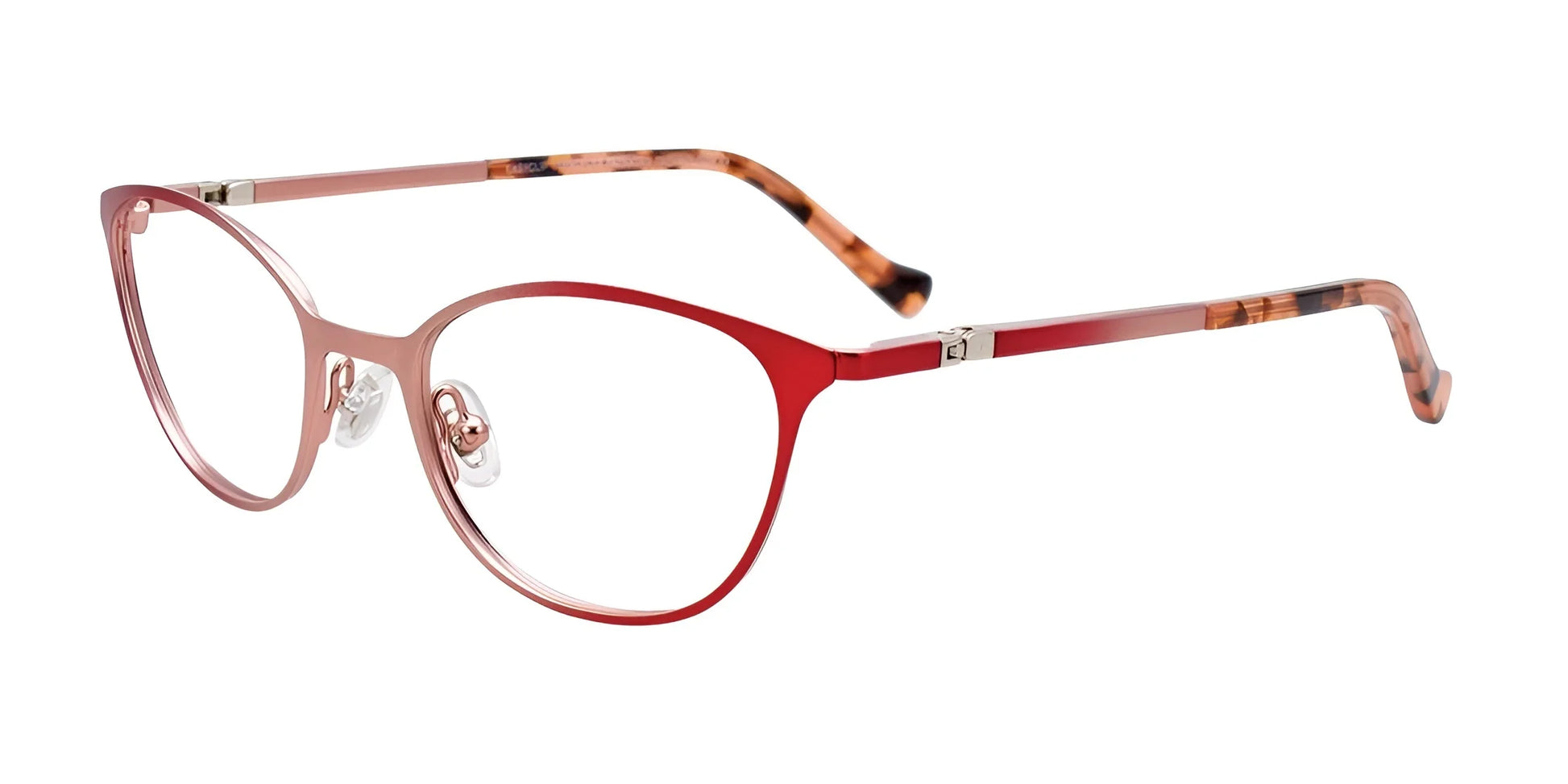 EasyClip EC548 Eyeglasses Matt Red & Matt Pink