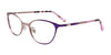 EasyClip EC548 Eyeglasses | Size 46 / Matt Purple & Matt Light Lilac