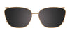 EasyClip EC552 Eyeglasses with Clip-on Sunglasses | Size 53 / Brown Marbled & Red