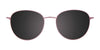 EasyClip EC553 Eyeglasses with Clip-on Sunglasses | Size 50 / Dark Rose Gold & Dark Copper
