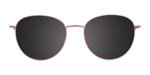 EasyClip EC553 Eyeglasses with Clip-on Sunglasses / Size 50 / Dark Rose Gold & Dark Copper