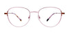 EasyClip EC553 Eyeglasses with Clip-on Sunglasses | Size 50 / Dark Rose Gold & Dark Copper