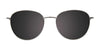 EasyClip EC553 Eyeglasses with Clip-on Sunglasses | Size 50 / Dark Rose Gold & Dark Copper