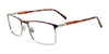 EasyClip EC554 Eyeglasses | Size 50 / Satin Brown & Silver