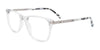 EasyClip EC555 Eyeglasses | Size 48 / Crystal & Matt Silver
