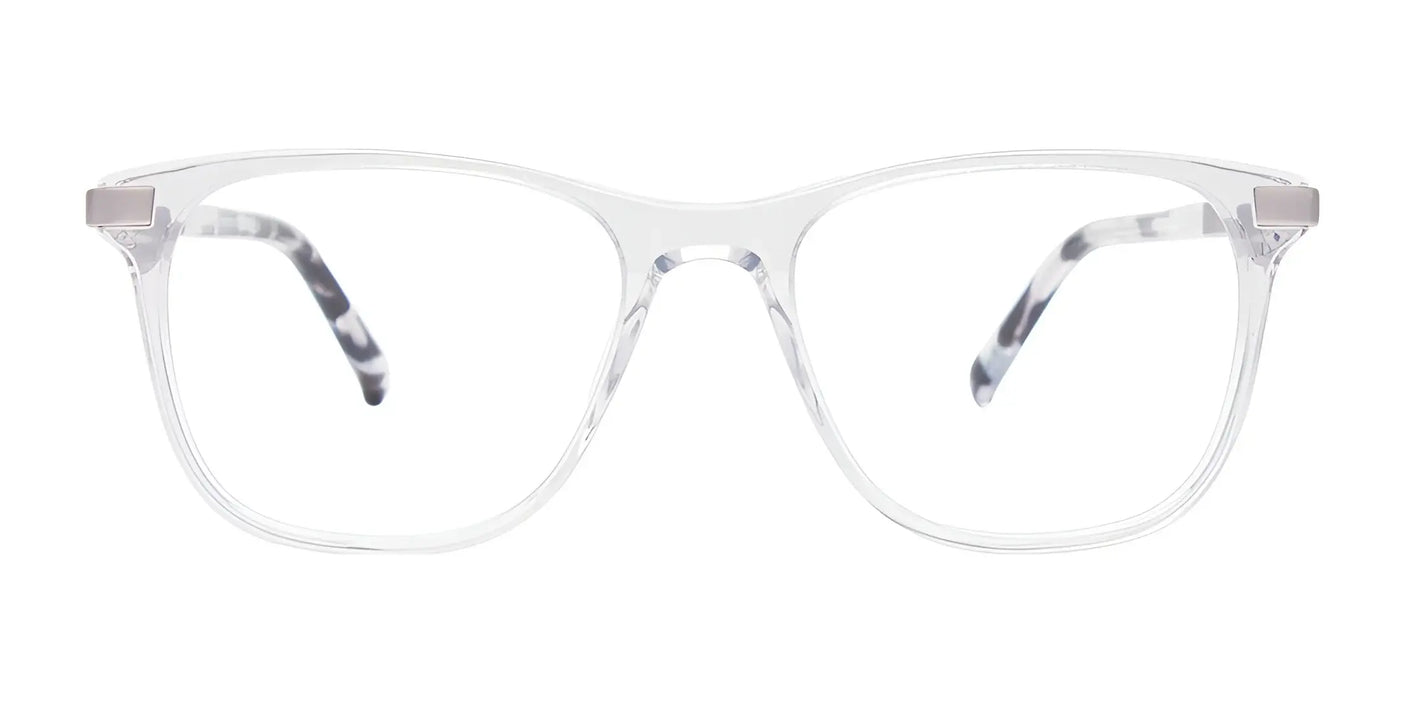 Indulge in the luxury of the EasyClip EC555 Eyeglasses, crafted for a contemporary elegant look. These eyeglasses showcase thin frames and rectangular lenses that provide a minimalist appeal. Designed to be prescription-ready, they seamlessly blend style and functionality for your daily needs.