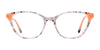 EasyClip EC556 Eyeglasses with Clip-on Sunglasses | Size 53 / Cryst Lt Brown Marb & Lt Teal