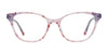 EasyClip EC556 Eyeglasses with Clip-on Sunglasses | Size 53 / Cryst Lt Brown Marb & Lt Teal