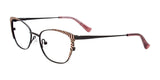 EasyClip EC557 Eyeglasses with Clip-on Sunglasses Black