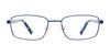 EasyClip EC558 Eyeglasses | Size 46 / Blue & Steel/Blue Tortoise