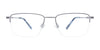 EasyClip EC560 Eyeglasses with Clip-on Sunglasses | Size 53 / Satin Black & Satin Silver