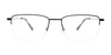 EasyClip EC560 Eyeglasses with Clip-on Sunglasses | Size 53 / Satin Black & Satin Silver