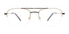 EasyClip EC561 Eyeglasses with Clip-on Sunglasses | Size 56 / Satin Blue Marbled & Silver