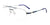 EasyClip EC561 Eyeglasses with Clip-on Sunglasses | Size 56 / Satin Blue Marbled & Silver