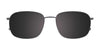 EasyClip EC561 Eyeglasses with Clip-on Sunglasses | Size 56 / Satin Blue Marbled & Silver