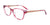 EasyClip EC562 Eyeglasses with Clip-on Sunglasses | Size 56 / Pink & Red Marb/Matt Light Pnk