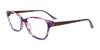 EasyClip EC562 Eyeglasses with Clip-on Sunglasses | Size 56 / Purple & Brown Marb/Matt Brz