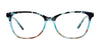 EasyClip EC563 Eyeglasses with Clip-on Sunglasses | Size 56 / Cry Lt Br & Blk Mb & Dem Amb