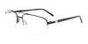 EasyClip EC565 Eyeglasses with Clip-on Sunglasses | Size 57 / Matt Black