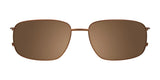 Discover the epitome of luxury eyewear with these brown rectangular sunglasses, designed with a sophisticated thin metal frame. Exquisitely crafted for both style and comfort, their versatility stands toe-to-toe with that of the EasyClip EC565 Eyeglasses, complete with clip-on sunglasses in Color №010.