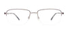 EasyClip EC567 Eyeglasses with Clip-on Sunglasses | Size 56 / Satin Brown & Matt Silver