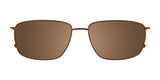 The EasyClip EC567 Eyeglasses with Clip-on Sunglasses, featuring a size 56 design, exude elegance with their brown rectangular lenses and thin metal frames. They offer UV protection while providing a stylish addition to any outfit. These versatile sunnies easily transform into eyeglasses, making them perfect for every sunlit occasion.