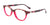 EasyClip EC568 Eyeglasses | Size 46 / Red Marb & Cryst Red/Red Marb