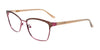 EasyClip EC570 Eyeglasses with Clip-on Sunglasses | Size 56 / Matt Brown & Shiny Plum